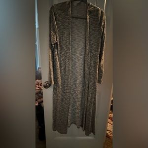 Grey and White Cardigan